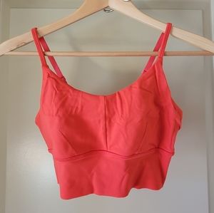 Forever 21 Sports Bra Low Impact Mid length Red